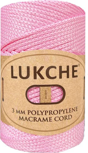 Miniatura 65 de Cordón de macramé de poliéster premium de 3 mm (134.72 metros), (250 g) 100% cuerda de macramé de polipropileno, hilo de crochet de macramé colorido