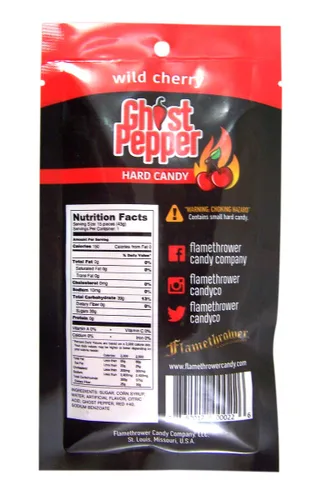 Miniatura 4 de Spicy Ghost Pepper Cherry - Caramelo duro con sabor a cereza, 1.5 onzas (sandía)