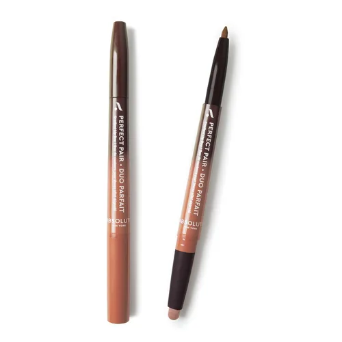 Miniatura 14 de Absolute New York ALD04 Perfect Pair Lip Duo, Labios más llenos y carnosos, Tono más profundo para contornear labios, Lápiz labial satinado y Madera