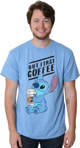 Miniatura 4 de Disney Lilo and Stitch Coffee First - Camiseta para adultos