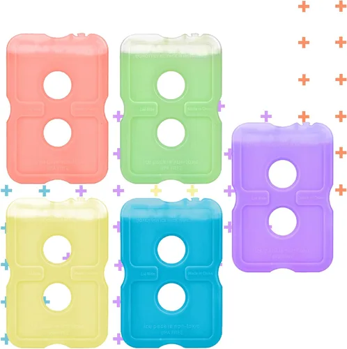 Miniatura 7 de Healthy Packers Paquete de hielo para lonchera – Paquetes de congelador – Paquete fresco original (juego de 5) Paquetes de hielo delgados