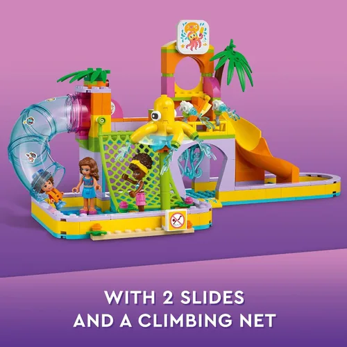 Miniatura 4 de LEGO Friends Water Park Set 41720 - Juego de piscina y toboganes, juguete Heartlake City, juego de simulación, idea de regalo de cumpleaños
