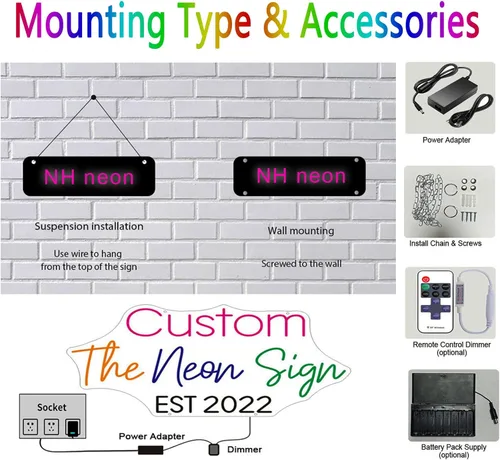 Miniatura 7 de Letreros LED de neón personalizados para boda, dormitorio, fiesta de cumpleaños, decoración del hogar, letrero de luces de neón personalizadas