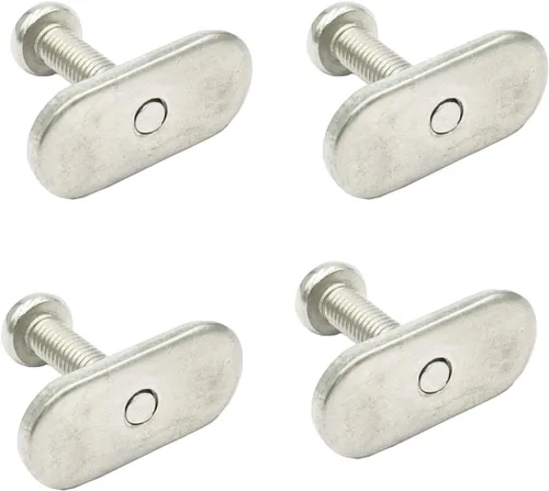Miniatura 5 de 4 Pcs Rail Track Screws Track Nuts Stainless Steel Screws Nuts Hardware Replacement Kit Accessories for Kayak Canoes Boats Rails Watercraft