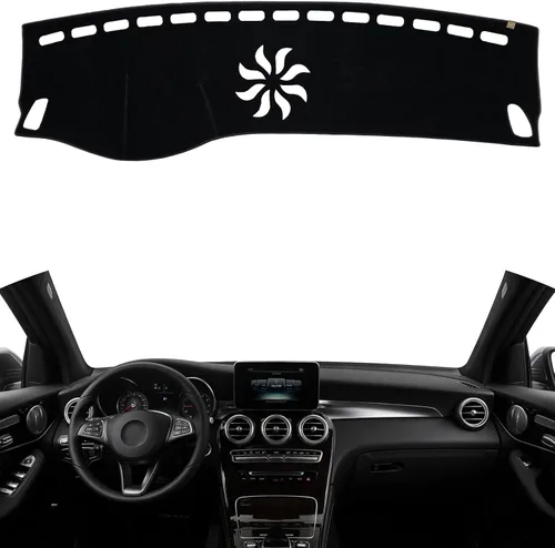 Miniatura 23 de TUCAREST Funda para salpicadero Compatible con Ch-Evy Silverado 1500/2500 HD/3500 HD 2019-2023, GM-C Sierra/HD 2500/ HD 3500 2019-2023, alfombrilla