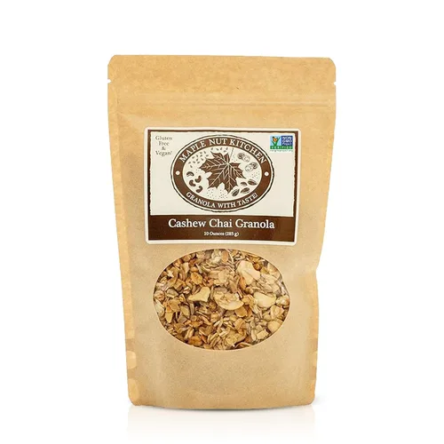 Miniatura 9 de Maple Nut Kitchen Granola de almendras y arándanos, sin gluten y vegana, mezcla abundante con avena, almendras y arándanos, 10 onzas