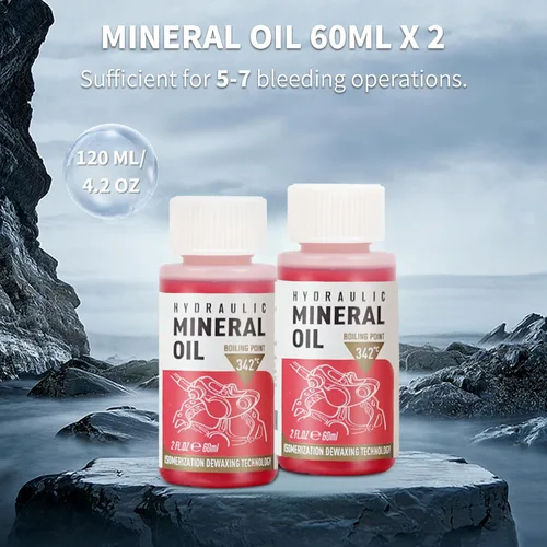 Miniatura 8 de TEKTRO - Kit de purga de frenos de bicicleta para Shimano, frenos de disco hidráulicos, juego de purga de frenos de bicicleta con aceite mineral