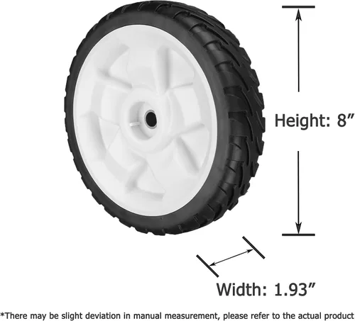 Miniatura 4 de 119-0311 Ruedas delanteras para segadora recicladora Toro de 22 pulgadas, ruedas de transmisión 137-4832 compatibles con Toro 20330 20331 20339