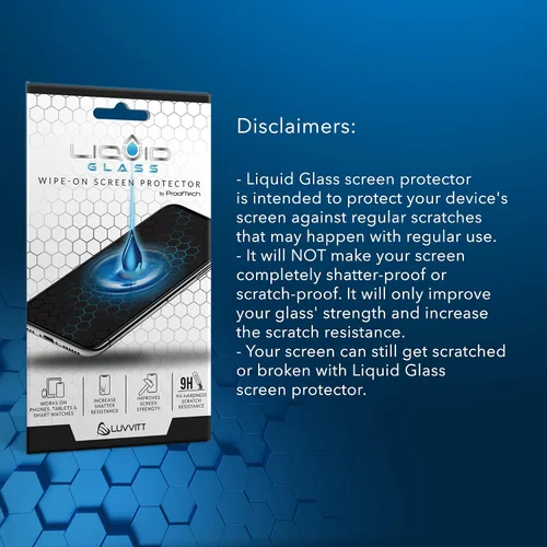Miniatura 6 de LIQUID GLASS Protector de Pantalla Líquido Resistente a Arañazos y Roturas Protección Nano para Todos los Teléfonos Tabletas Relojes Inteligentes