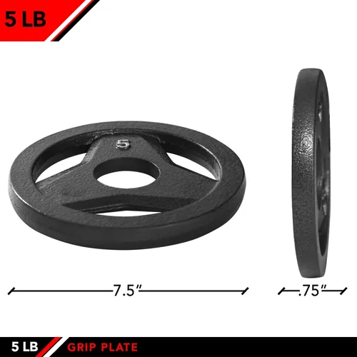 Miniatura 2 de JFIT Olympic 2 Inch Grip Plates and Bumper Plates for Barbell - Single Weights or Sets of 2 (Muliple Weights)