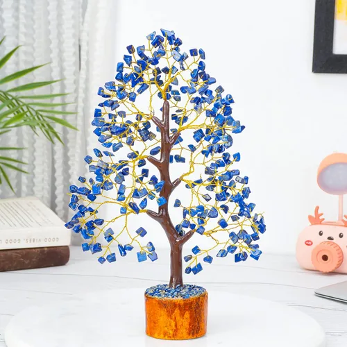 Miniatura 4 de Árbol de la vida de cristales de lapislázuli, piedras preciosas de chakras, feng shui, árbol del dinero, regalo de cristales sanadores, regalo
