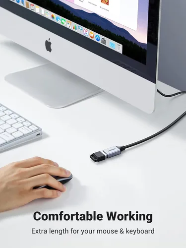 Miniatura 6 de UGREEN Pack de 2 cables de extensión USB, (4,5 m + 4,5 m) Cable extensor USB trenzado de nylon compatible con cámara web, cámara, teléfono, hub USB