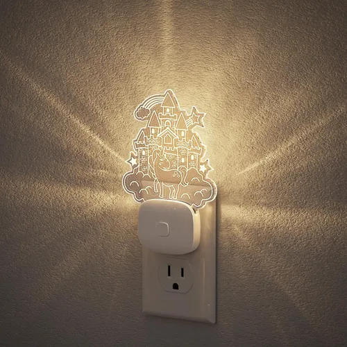 Miniatura 35 de JandCase Luces nocturnas enchufables a la pared, proyector de estrellas, luz nocturna de galaxia automática 3CCT, enchufe con sensor de luz