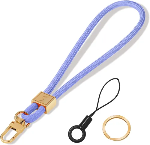 Miniatura 13 de Fishent Cordón para llavero, bonito soporte para llavero, cordón de muñeca tejido mejorado para llaves, correa de muñeca llavero para mujeres