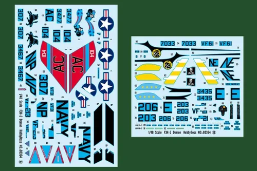 Miniatura 3 de Hobby Boss Kit de construcción de modelo de avión demonio F3H-2