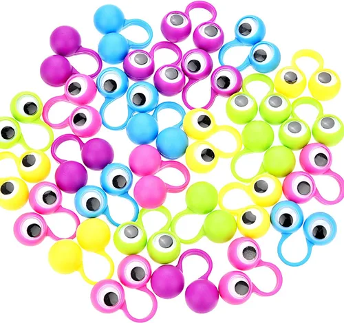 Miniatura 4 de Frienda 30 piezas de marionetas de dedo en los ojos, anillo de globo ocular Googly, juguetes de fiesta para niños, regalos de fiesta, recompensas