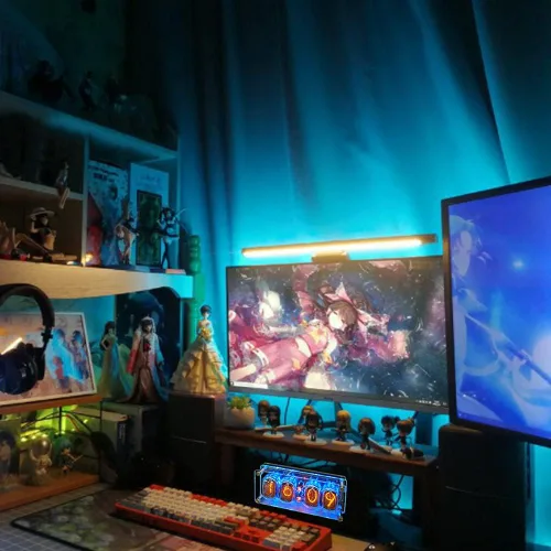 Miniatura 2 de Reloj de Tubo Luminoso - Reloj de Tubo Nixie Retro con Pantalla Digital, Luz RGB, Perfecto para Decoración de Escritorio y Habitación, Regalo