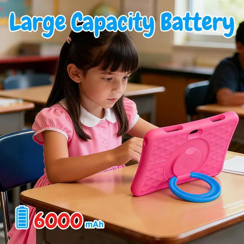 Miniatura 5 de ZZB Tablet infantil de 10 pulgadas, Android 15.0, 8 GB (3+5 extendidos) de RAM, 32 GB de ROM (expandible a 1 TB), cámara dual, 6000 mAh, precargada