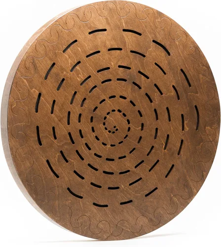 Miniatura 13 de Tambor oceánico de madera de cascada de 20 pulgadas meditativo para baño de sonido relajante forma de géiser (sin bolsa)