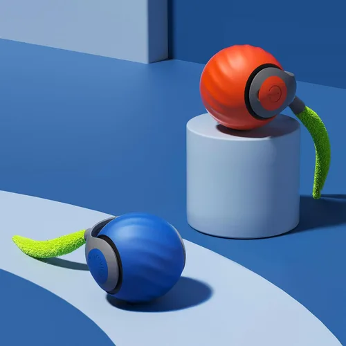 Miniatura 11 de Petgravity Speedy Sprint - Pelota de juguete para gatos, juguetes interactivos mejorados para gatos de interior, 2 velocidades, pelota móvil Azul