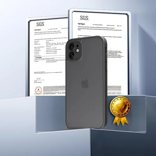 Miniatura 8 de Funda Translúcida Mate para iPhone 11, [Protección contra Caídas de Grado Militar de 10 Pies] Parachoques Protector Delgado Duradero Resistente a