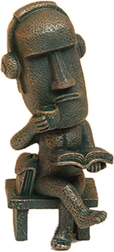 LifExquisite - Estatua de isla de Pascua, figura de té Moai para decoración del hogar y la oficina, tomar té