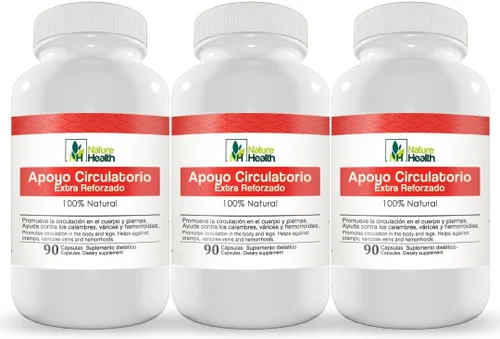 Miniatura 6 de Apoyo Circulatorio para Cuerpo y piernas, suplemento vegano con Ginkgo biloba, Perejil, Zapote Blanco, Espino Blanco y Cancerina, (1)