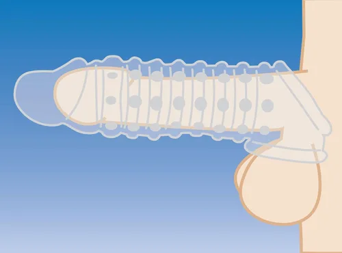 Miniatura 9 de Size Matters: Extensor de manga de gallo de carne de 2 pulgadas, para parejas masculinas y adultas