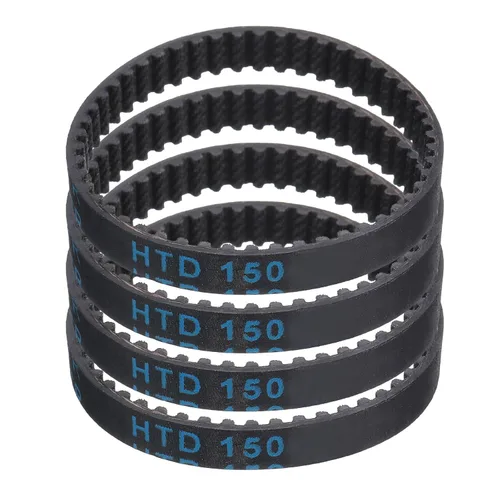 Miniatura 24 de uxcell 4pcs HTD-3M correa dentada de goma 60 dientes, 7.087 in de longitud de paso x 0.236 in de ancho x 0.094 in de altura, correa de distribución