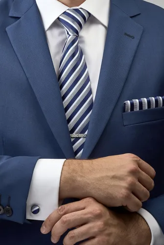Miniatura 4 de Juego de corbata de regalo para hombre, corbata sedosa, bolsillo cuadrado, clips de corbata, gemelos para hombres