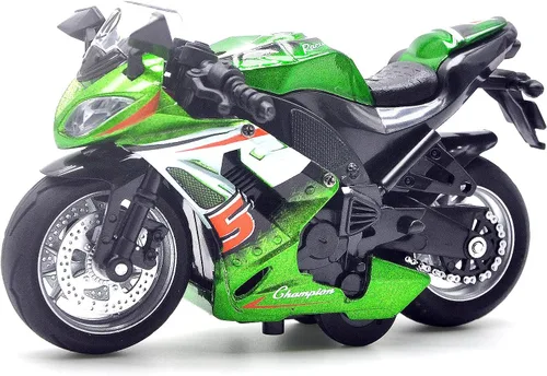 Miniatura 9 de Motocicleta auténtica de fundición a presión con música e iluminación, juguetes de motocicleta de fundición a presión para edades de 2-4, moto