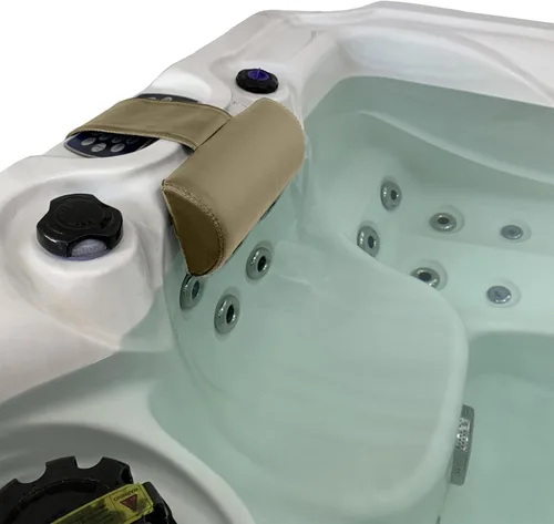 Miniatura 3 de Almohada de spa universal beige Poolzilla, (1 paquete) hecha de espuma suave para bañeras de hidromasaje al aire libre y tumbonas - Reposacabezas