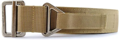 Miniatura 2 de WOLF TACTICAL Cinturón de aparejos de alta resistencia - Cinturón de pistola EDC de nailon reforzado de 2 capas de 1.75 pulgadas Canela
