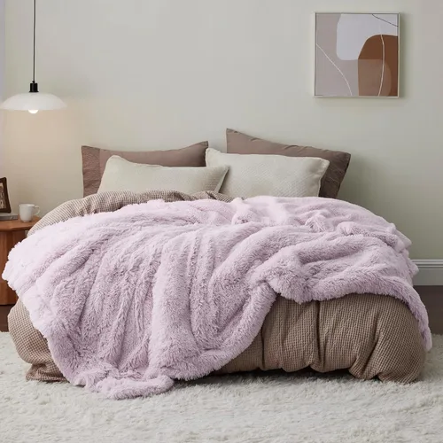 Miniatura 45 de Bedsure GentleSoft Manta de Tiro de Piel Sintética Esponjosa y Suave para Sofá, Forro Polar Sherpa Suave Regalos Acogedores para Mujeres, Manta