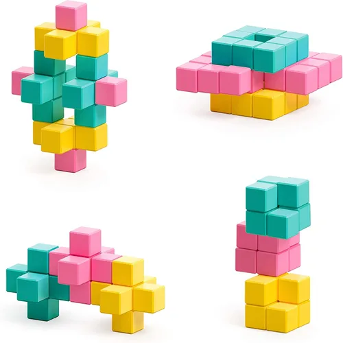 Miniatura 5 de PIXIO Sweet - Bloques magnéticos pequeños de construcción en estilo de arte de píxeles con aplicación gratuita - Cubos de plástico de 5/16" con 6