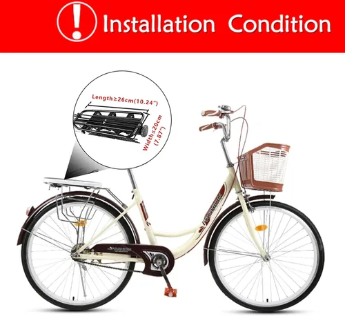 Miniatura 6 de Asiento Trasero para Niños de Bicicleta, Accesorio de Asiento de Bicicleta para Niños Montado en la Parte Posterior para Bicicleta de Adultos
