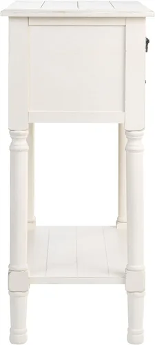 Miniatura 11 de SAFAVIEH Furniture - Mesa consola de 3 cajones Primrose - Negro - Madera maciza - Diseño clásico de granja - Ideal para entrada, sala de estar