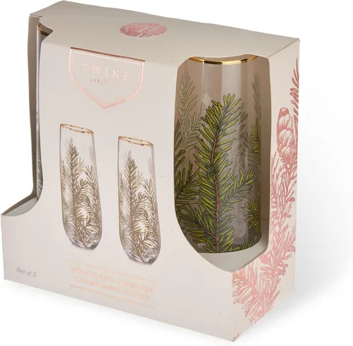 Miniatura 7 de Twine Copas de champán sin tallo con borde dorado, copas de vino espumoso para Prosecco, cócteles espumosos, cócteles sin alcohol, mimosas