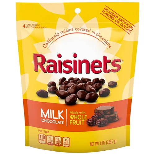 Miniatura 8 de Pasas cubiertas de chocolate oscuro, bolsa de 8 onzas, caramelo Ferrero a granel