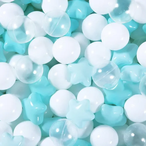 Miniatura 20 de Pelotas de Corral de Bolas Realhaha 50 100 200 500, Formas de Estrella para Bebés Niños Parque Infantil Bolas de Plástico para Bebés Piscina