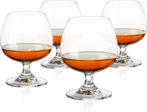 True Snifter, conjunto de 4 juegos de vidrio de licor, 14 oz / 414 ml
