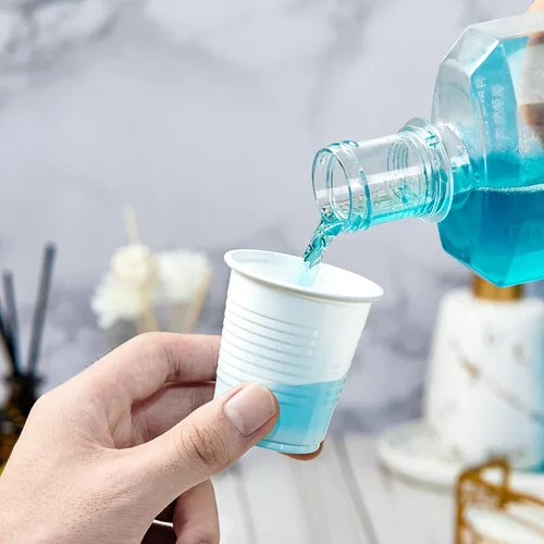 Miniatura 2 de Lilymicky Paquete de 500 vasos de plástico desechables de 3 onzas, vasos de baño de plástico de 3 onzas, pequeños chupitos de fiesta de gelatina
