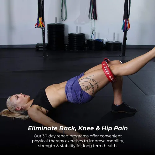Miniatura 4 de Crossover Symmetry Sistema de cadera y núcleo: bandas de entrenamiento en casa con resistencia de bucle para estirar y fortalecer piernas, glúteos