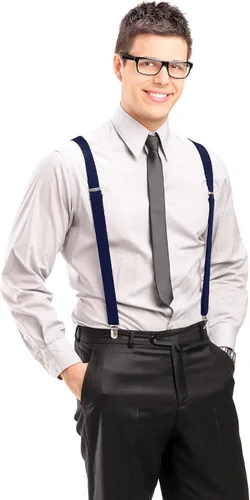 Miniatura 6 de trilece Tirantes para hombre Tirantes ajustables con espalda en Y para hombre y mujer, tirantes para disfraz de esmoquin Clips fuertes resistentes