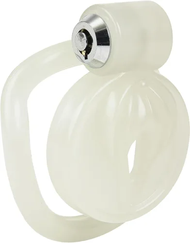 Miniatura 3 de Jaula de Castidad Sissy con Candado 4 Anillos Vagina Pene Jaula Sissy Juguetes Sexuales Jaula de Polla de Resina Transpirable para Hombres Sissy