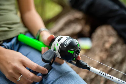 Miniatura 13 de Zebco Roam - Combo de caña de pescar telescópica y carrete de pesca giratorio o spincast, caña de fibra de vidrio duradera de 6 pies con mango