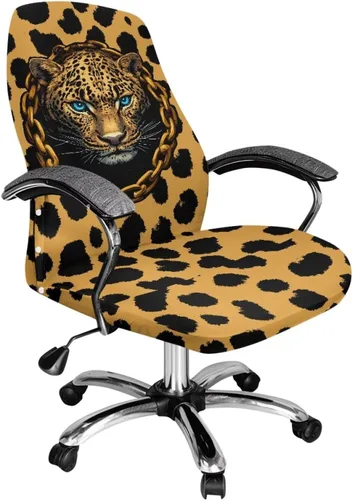 Miniatura 39 de Funda para silla de oficina de mármol morado, lavable, funda para silla de escritorio, fundas para silla de computadora para silla giratoria, silla