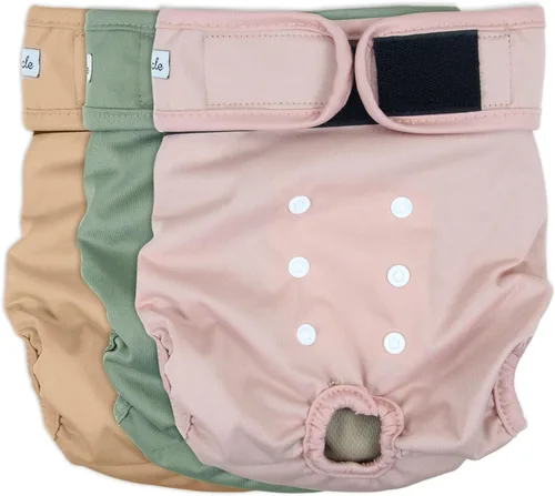 Pañales lavables para perras – Pañales reutilizables de primera calidad para perras en celo – Pañales para perras altamente absorbentes para la