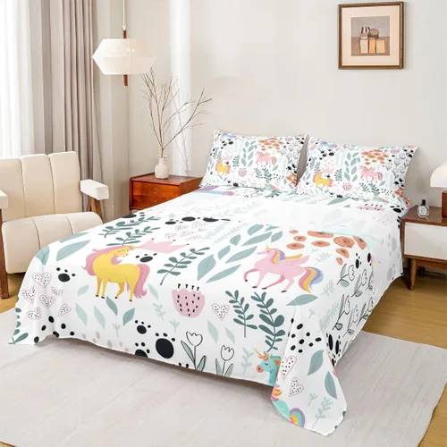 Miniatura 39 de Erosebridal Juego de sábanas de animales de la selva para niñas y niños, juego de sábanas de safari salvaje con diseño de elefante, oso, tigre