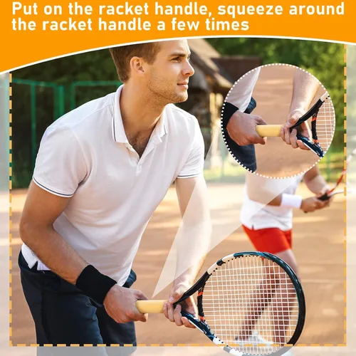 Miniatura 5 de Juexica 4 toallas para tenis, reforzador de agarre de mano, manos sudorosas, tela pegajosa, mejora de agarre para golf, béisbol, pádel, baloncesto